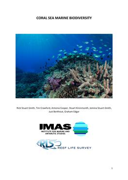 Coral Sea Marine Biodiversity