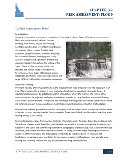 Chapter 3.2 Risk Assessment: Flood