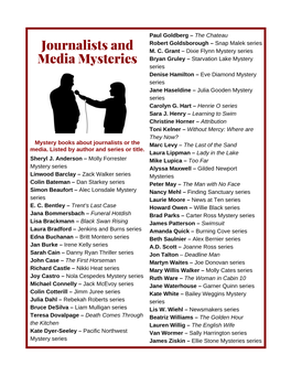 Journalists and Media Mysteries Info Sheet