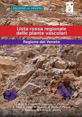 Lista Rossa Regionale Delle Piante Vascolari Regione Del Veneto Regione Del Veneto Del Regione