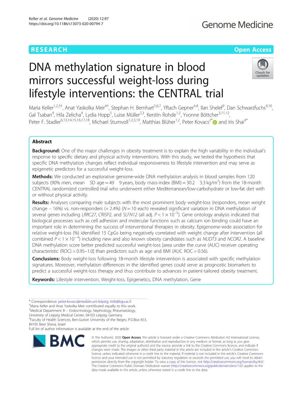 DNA Methylation Signature in Blood Mirrors