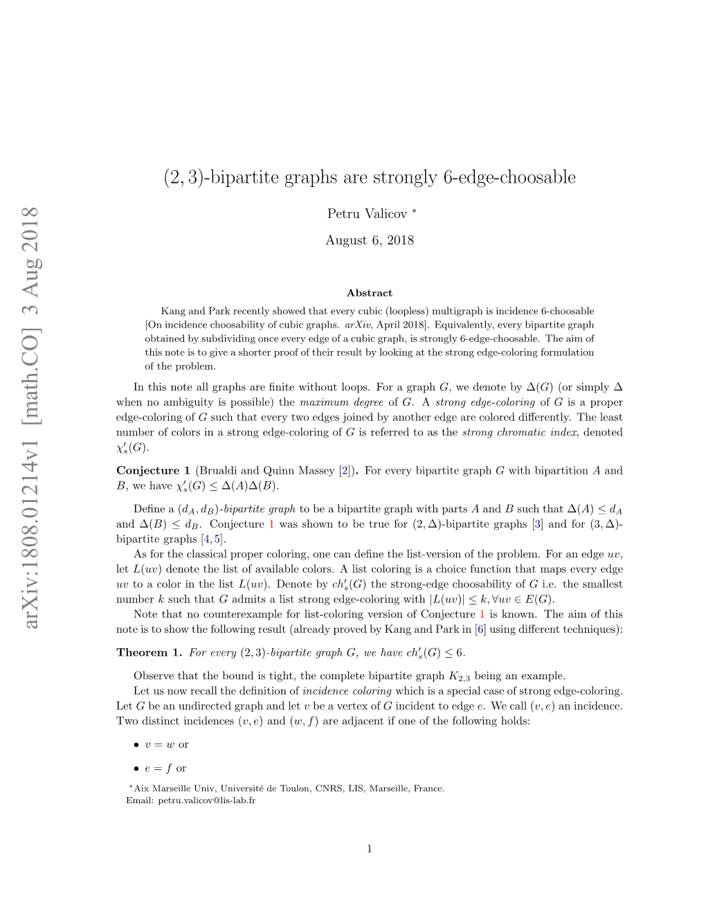 (2,3)-Bipartite Graphs Are Strongly 6-Edge-Choosable