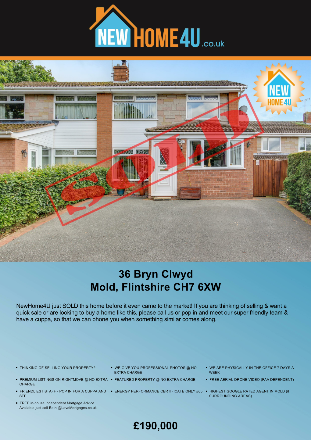 36 Bryn Clwyd Mold, Flintshire CH7 6XW