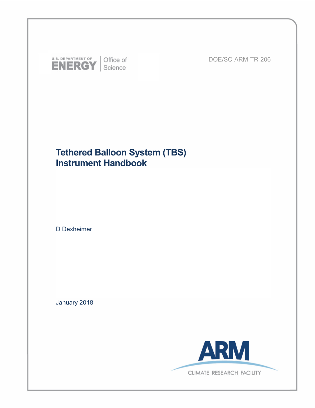 Tethered Balloon System (TBS) Instrument Handbook