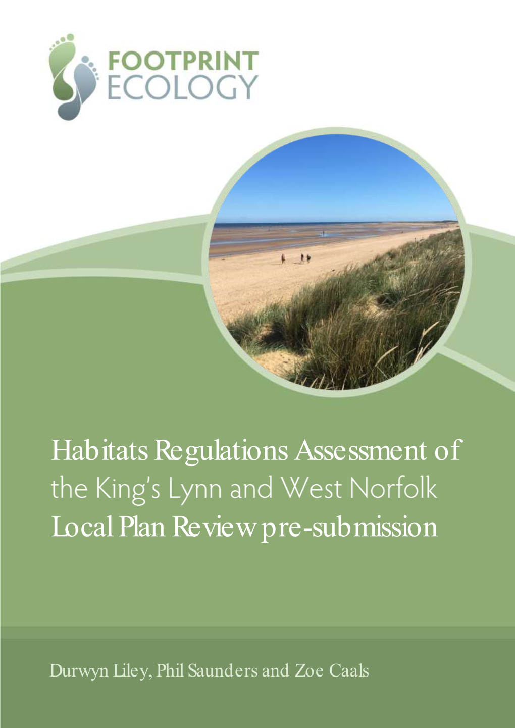 Habitats Regulations Assessment of Local Plan Review Pre-Submission