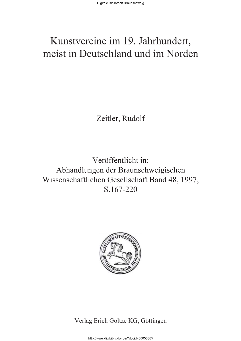 Abhandlungen Der Braunschweigischen Wissenschaftlichen Gesellschaft Band 48, 1997, S.167-220