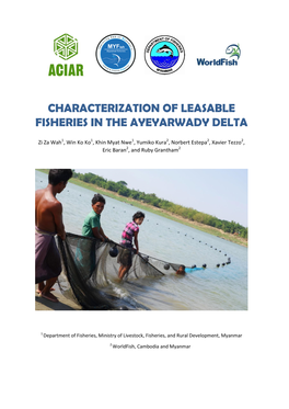 Characterization of Leasable Fisheries in the Ayeyarwady Delta