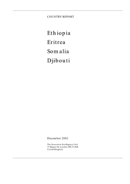 Ethiopia Eritrea Somalia Djibouti