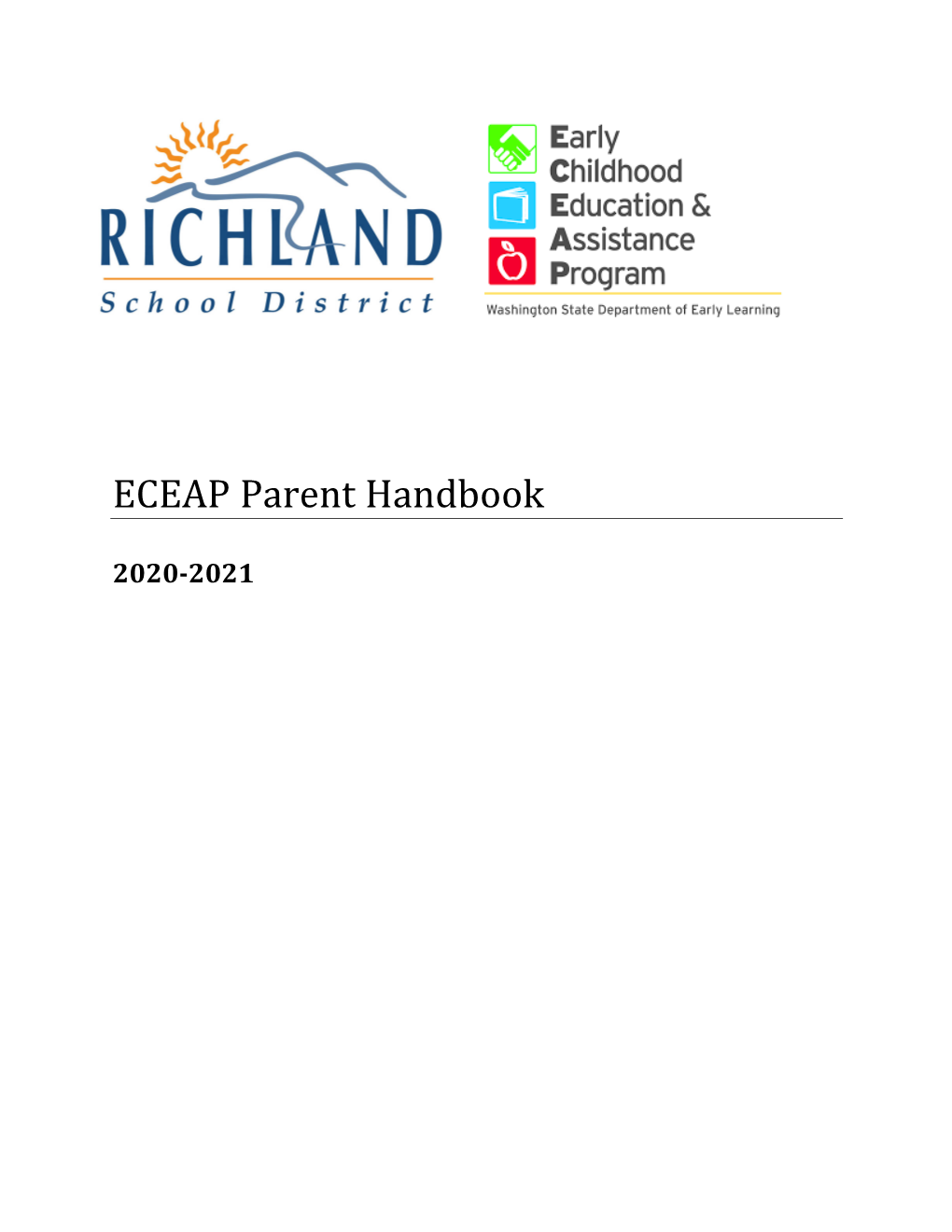 ECEAP Parent Handbook