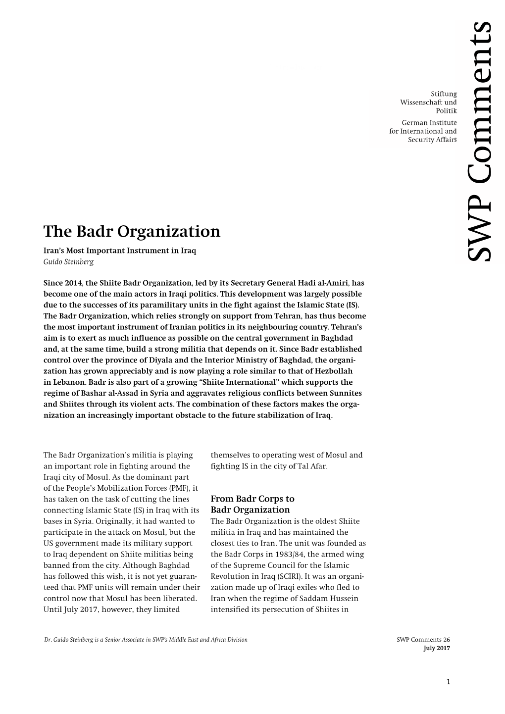 Die Badr-Organisation