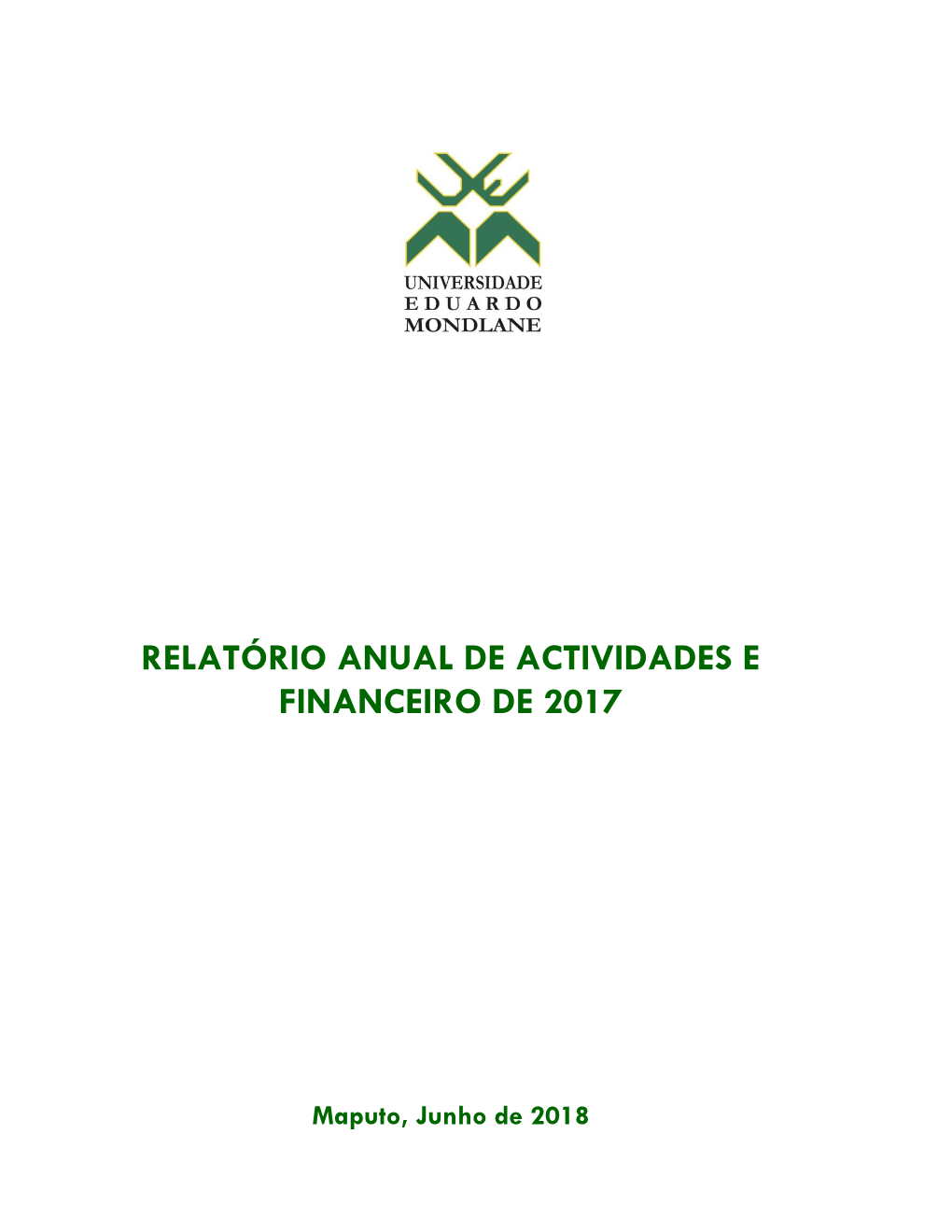 Relatório Anual De Actividades E Financeiro De 2017