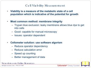 Cell Viability Measurement