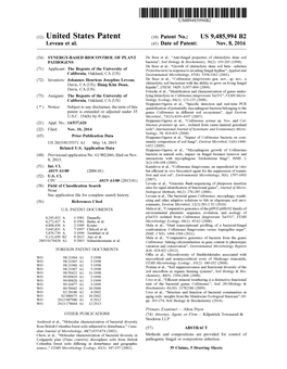 (12) United States Patent (10) Patent No.: US 9.485,994 B2 Leveau Et Al