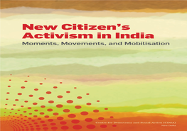New Citizen's Activism in India