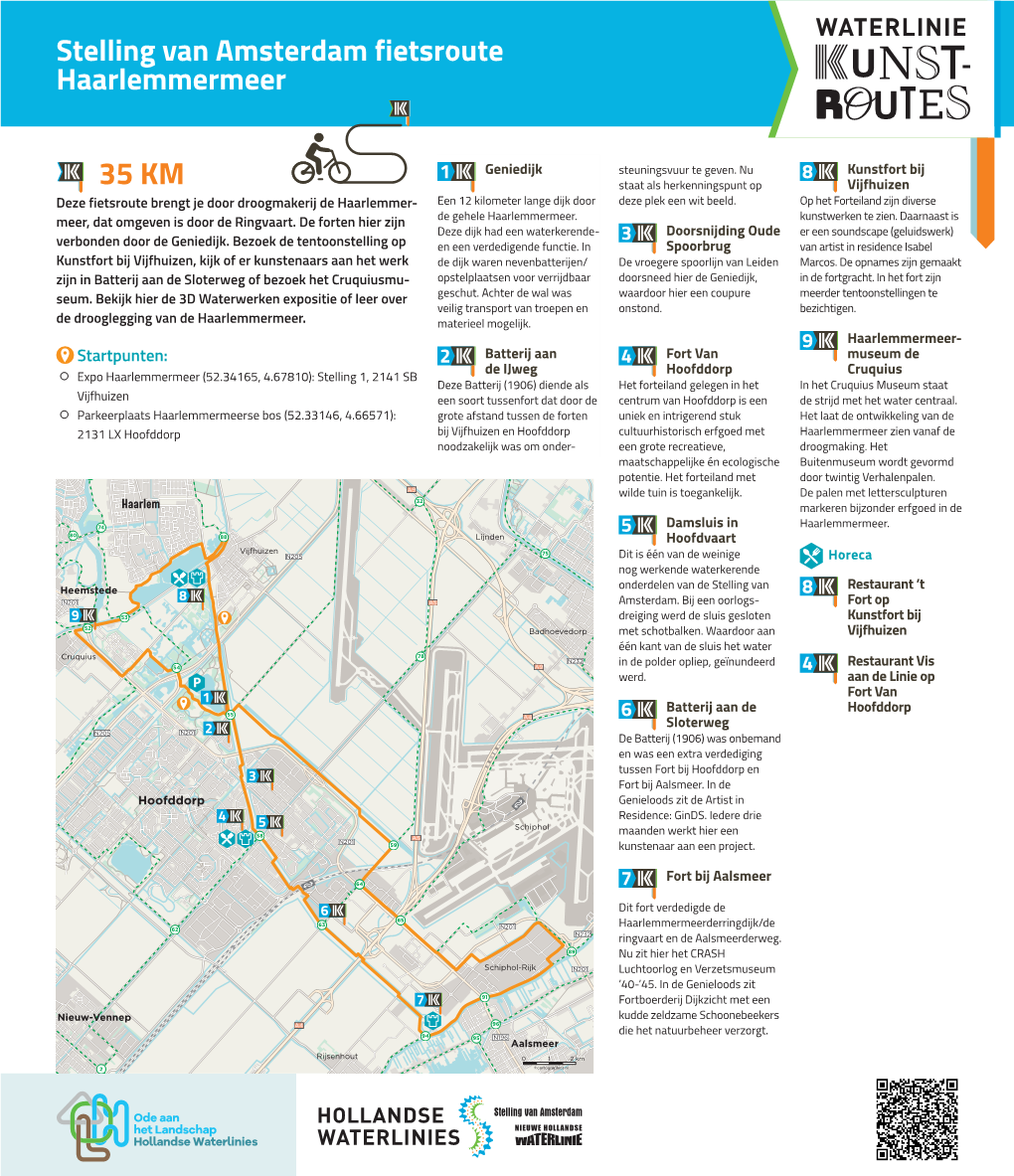 Stelling Van Amsterdam Fietsroute Haarlemmermeer