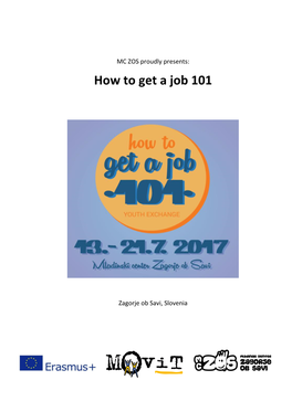 How to Get a Job 101