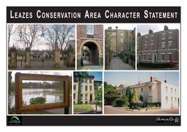 Leazes Conservation Area Character Statement CONTENTS Page Number