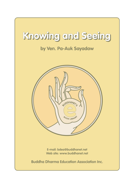 Knowing and Seeing