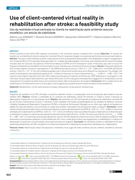 Use of Client-Centered Virtual Reality in Rehabilitation After Stroke