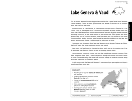 Lake Geneva & Vaud
