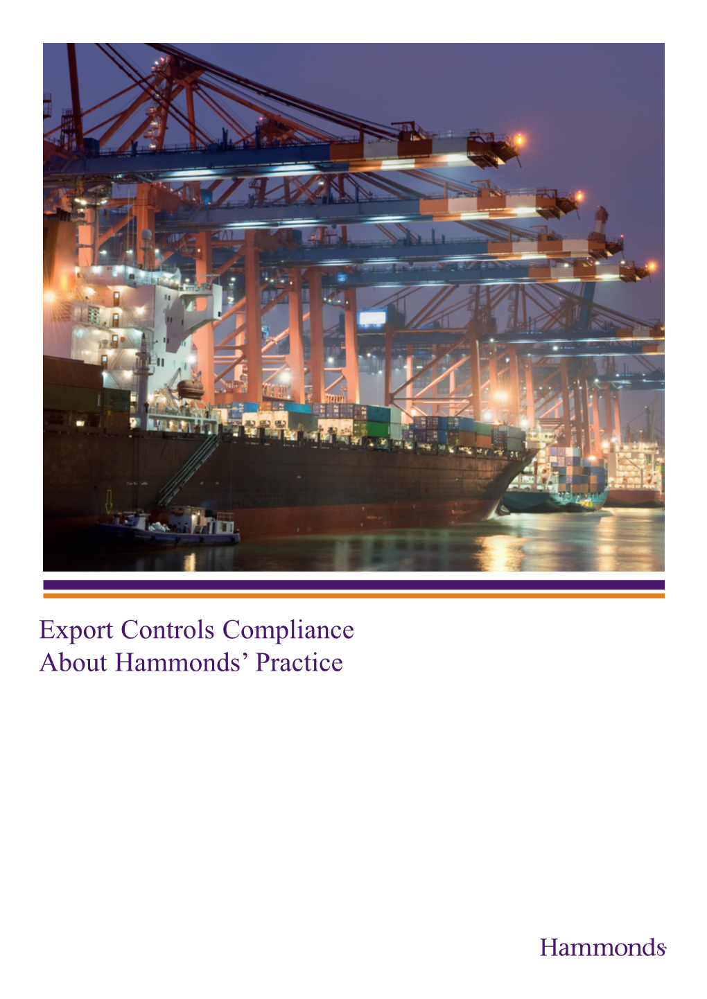 Export Controls Compliance About Hammonds' Practice