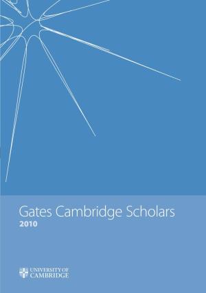 2010 2010 © Gates Cambridge Trust 2010 All Rights Reserved