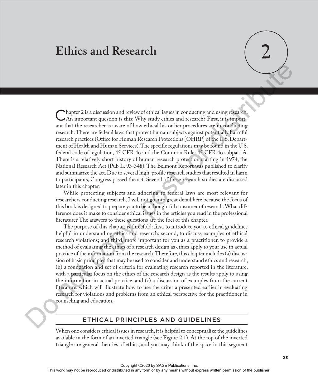 Chapter 2: Ethics and Research