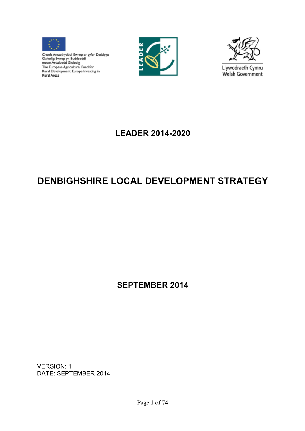 Denbighshire Local Development Strategy