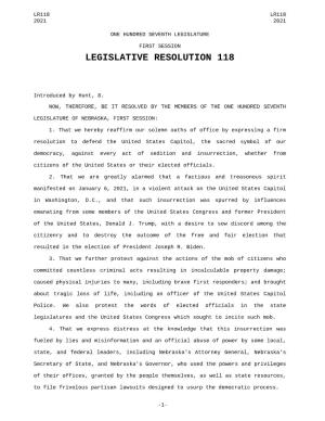 Legislative Resolution 118