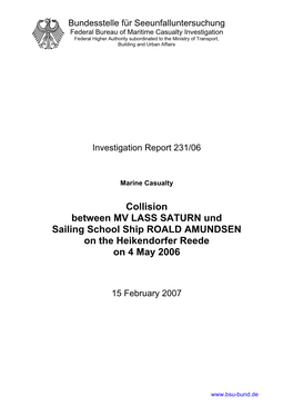 Investigation Report 231/06