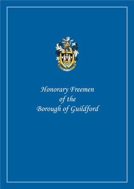 Honorary Freemen of the Borough of Guildford