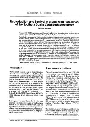 Reproduction and Survival in a Declining Population of The