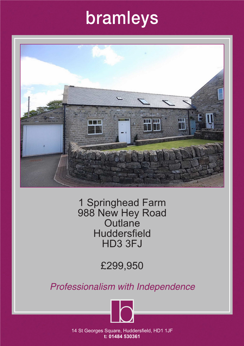 1 Springhead Farm 988 New Hey Road Outlane Huddersfield HD3 3FJ £299,950