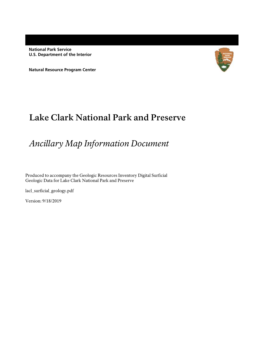 Geologic Resources Inventory Map Document for Lake Clark National Park and Preserve