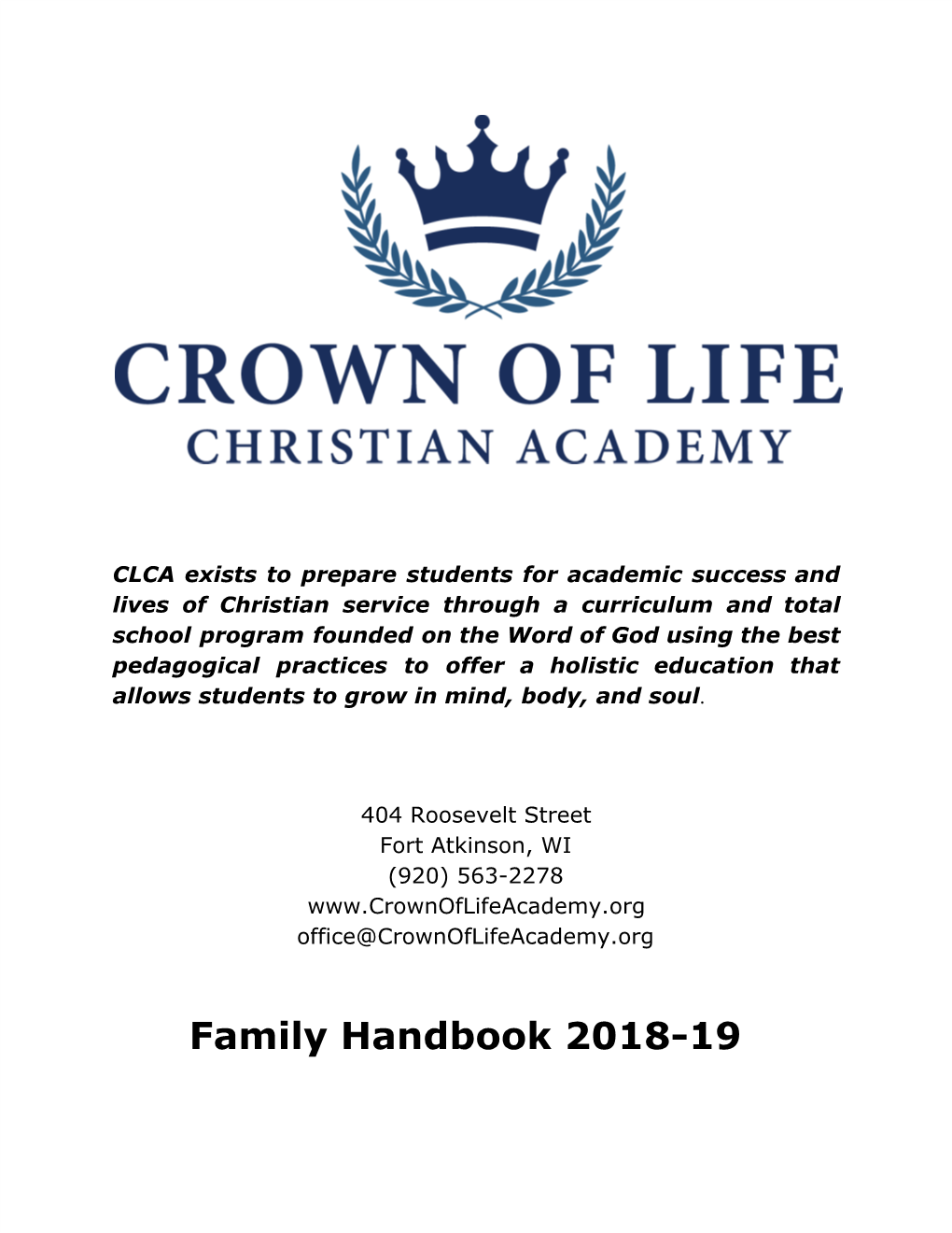 Family Handbook 2018-19