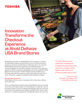 Innovation Transforms the Checkout Experience at Ahold Delhaize USA Brand Stores