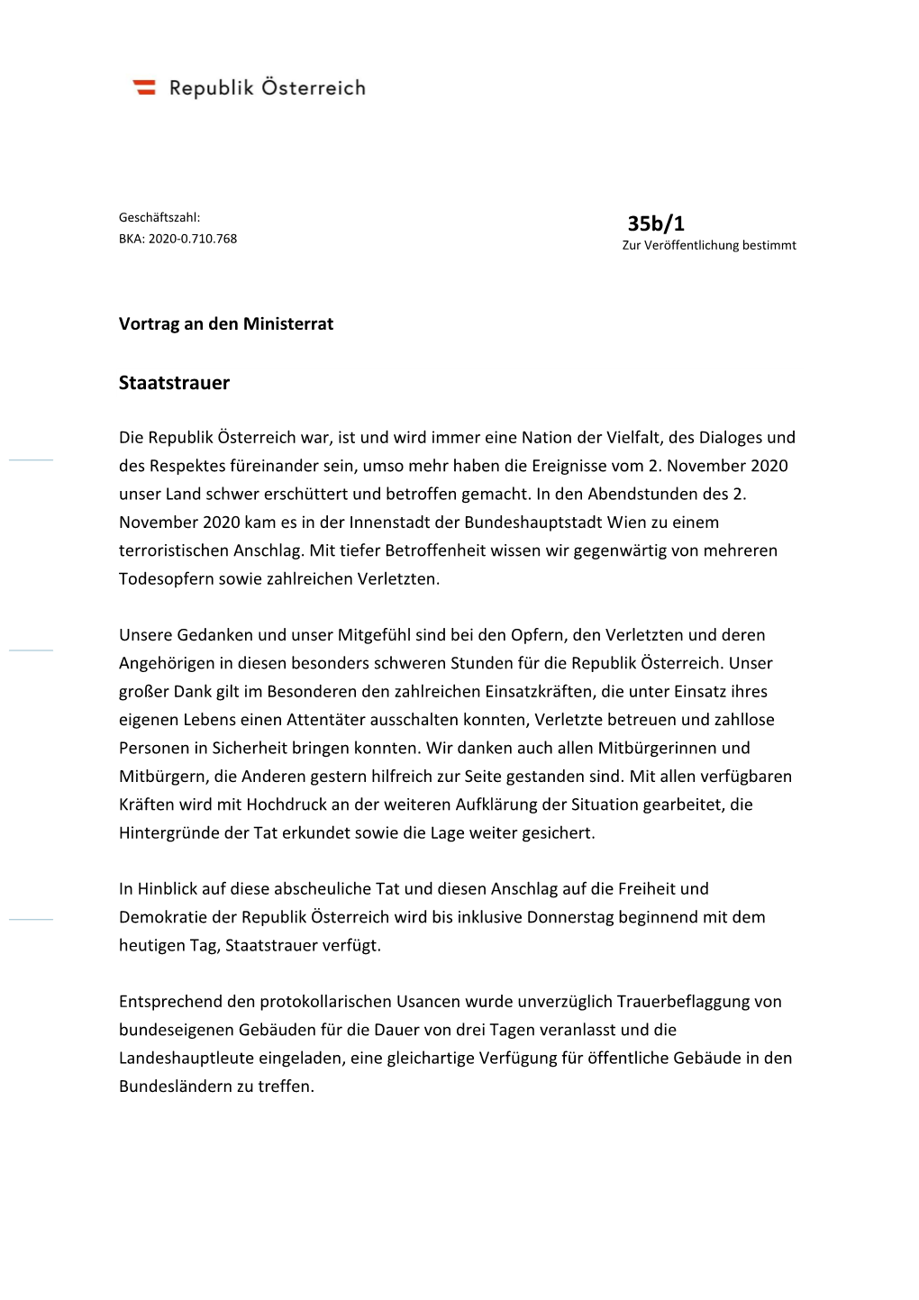 Änderungen in Der Brief-Vorlage 2020