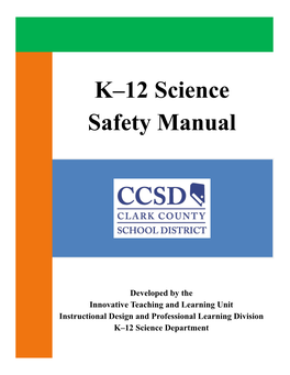 K–12 Science Safety Manual