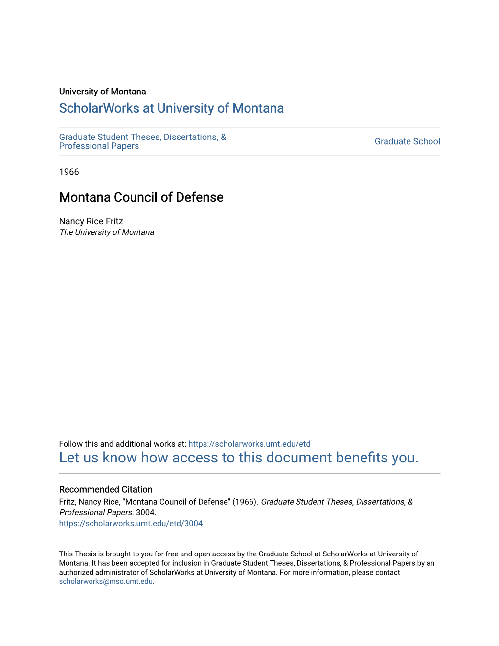 Montana Council of Defense
