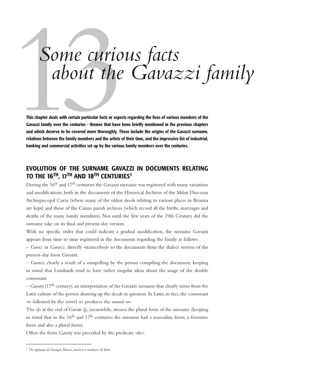 13Some Curious Facts About the Gavazzi Family