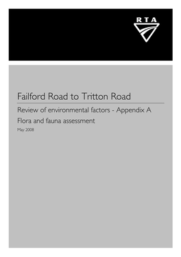 Failford Road to Tritton Road Review of Environmental Factors REPORT