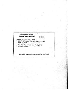 University Microfilms, Inc.. Ann Arbor, Michigan PEMKSYLVANIA.;