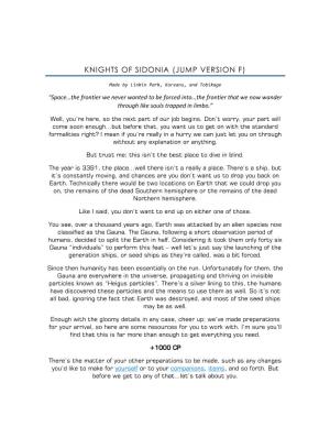 Knights of Sidonia (Jump Version F)