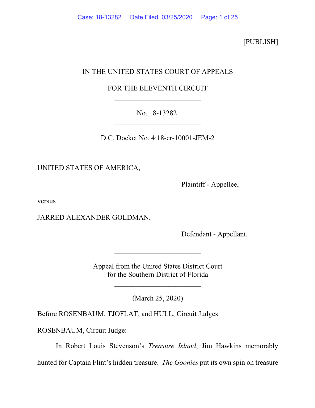 Case: 18-13282 Date Filed: 03/25/2020 Page: 1 of 25