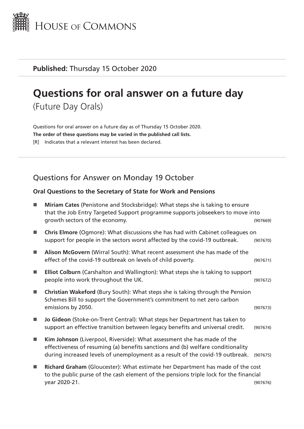 View Future Day Orals PDF File 0.11 MB