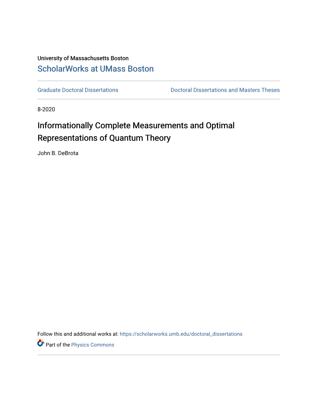 Informationally Complete Measurements and Optimal Representations of Quantum Theory