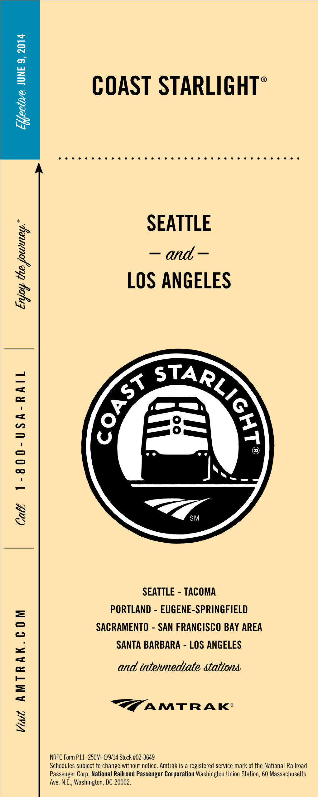 Coast Starlight-Seattle-Los Angeles-June92014