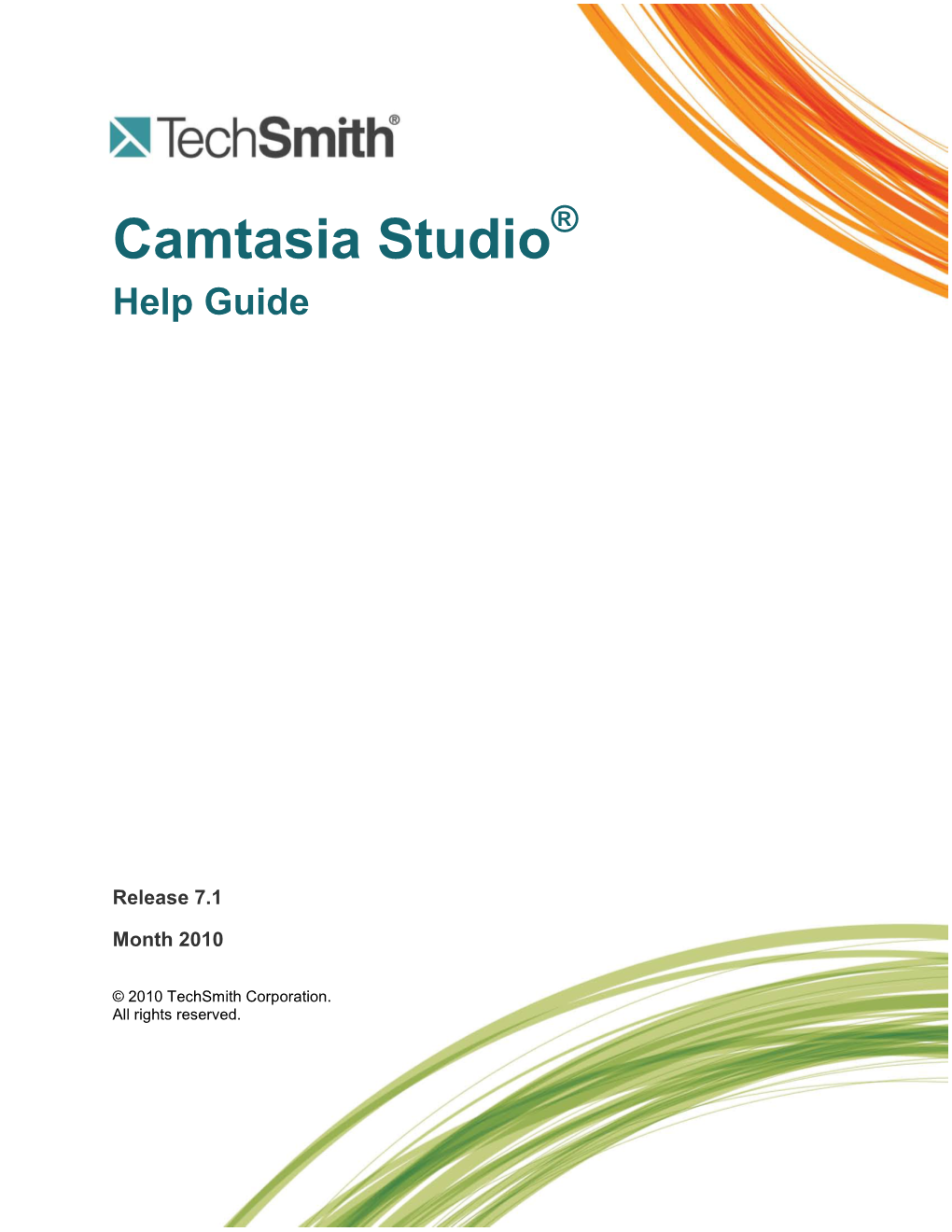 Camtasia Studio® Help Guide