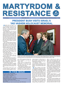 President Bush Visits Israel's Yad Vashem Holocaust