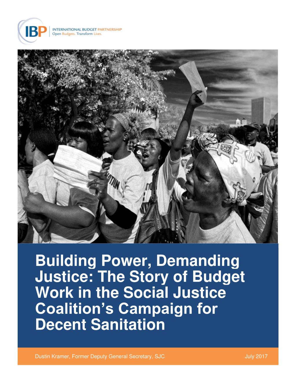 The Story of Budget Work in the Social Justice Coalition's Campaign For